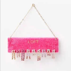 LOFT Velvet Chain Linear Stud Earring Set